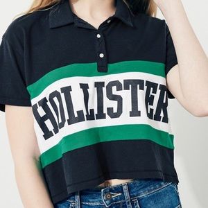 Hollister Crop Boyfriend Polo